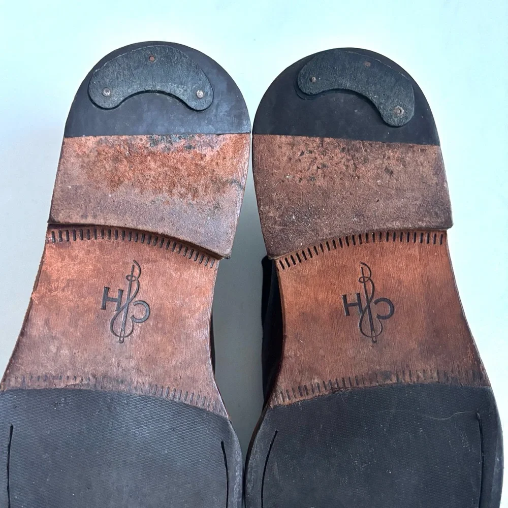 Cole Haan Goring Padded Heel Loafer Dress Shoes Slip On Brown Leather Size 10.5M